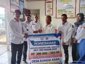 Penyaluran BLT Dana Desa Tahap 1 dan 2 Tahun 2025 Desa Sungai Asam