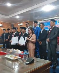 Rapat paripurna kabupaten Empat Lawang Sumsel penetapan bupati wakil Bupati Terpilih 2025-2030