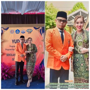 Politisi Hidayat Muhammad, di- dampingi Istri tercinta Wisuda Program Studi Sarjana Hukum Tahun 2025.