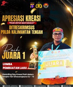 Prestasi Cermelang, Polda Kalteng Sabet 2 Penghargaan Bergengsi di Awarding Day Kreasi Polri