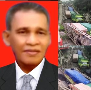 KETUM DPP LIMK BUYUNG BATU BARA : AMBRUKNYA JEMBATAN TUA DI LAHAT SUMSEL AKIBAT TIDAK MAMPU MENAMPUNG BEBAN YANG BERLEBIHAN