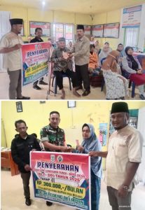 Poniran Kades Bedeng Delapan Salurkan BLT_DD Triwulan ll Tahun 2025,April,Mei,Juni
