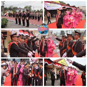 Polres Sintang Lepas Empat Personelnya Dalam Upacara Wisuda Purna Bhakti