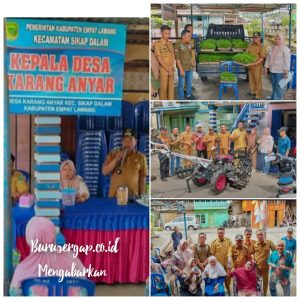 kunjungan lapangan Tim Verifikasi Kecamatan Sikap Dalam dan Tenaga Pendamping Desa (PD) untuk  memastikan bahwa penggunaan Dana Desa (DD) apakah sudah berjalan sesuai dalam perencanaan RKPDes