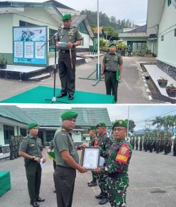 Dandim 0417/Kerinci Pimpin Upacara 17-an dan Serahkan Penghargaan Babinsa Teladan