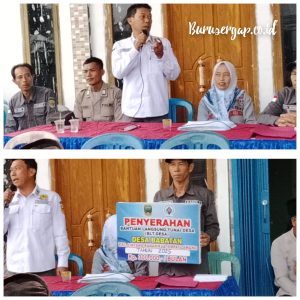 Sumsel: Pemdes Desa Babatan Bagikan BLT DD Kepada 62 KPM.