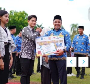 Haornas. pemkab OKI Beri Penghargaan Pelatih dan Atlet. Berprestasi