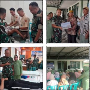 *Kodim 0417/Kerinci Gelar Donor Darah, Sunatan Massal, Pembagian Sembako dan Pengobatan Gratis Sambut HUT TNI ke-80*