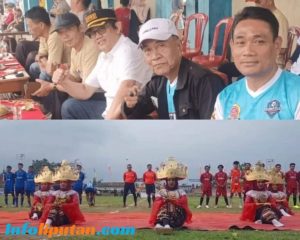 Kepala pekon sekecamatan Sumberjo mendukung penuh kegiatan ajang olah raga sepak bola Bupati cup Tanggamus 2025