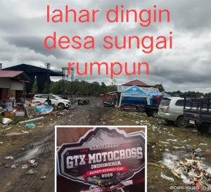 Usai Grass Track Bupati Kerinci Cup 2025, Sampah Menggunung , Kades Sungai Rumpun Diduga Hanya Terima Uang, Tak Urus Kebersihan