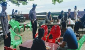 Polres Pesisir Barat Intensifkan Patroli di Kawasan Wisata Pantai Labuhan Jukung