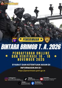 Polda Kalimantan Tengah Umumkan Penerimaan Bintara Brimob 2025