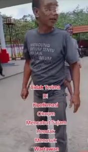 Salah-satu Pewarta Nyaris Ditusuk di SPBU Talang Gunung, Aksi Intimidasi Brutal Terhadap Kerja Jurnalistik