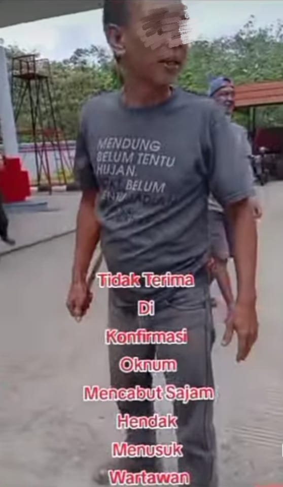 Salah-satu Pewarta Nyaris Ditusuk di SPBU Talang Gunung, Aksi Intimidasi Brutal Terhadap Kerja Jurnalistik