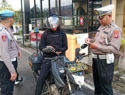 Operasi Keselamatan Telabang 2026, Satlantas Polresta Palangka Raya Tertibkan Administrasi Kendaraan Anggota