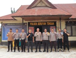 KAPOLRES SERUYAN TINJAU POLSEK SERUYAN TENGAH, CEK KESIAPSIAGAAN PERSONEL DAN SARPRAS