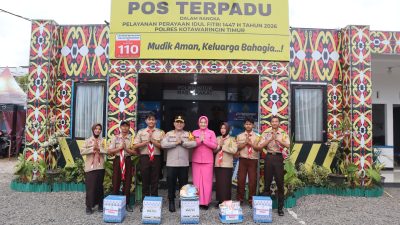 Kapolres Kotim Laksanakan Pengecekan Pos Terpadu Dan Pos Pelayanan, Ops Ketupat Telabang 2026