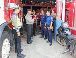 Pamapta III Polres Seruyan Rutin Sambangi Posko Damkar Untuk Perkuat Sinergitas Lintas Sektoral*