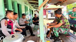 Perkuat sinergi TNI-POLRI Jaga KAMTIBMAS, Pamapta III polres Seruyan silaturahmi ke Mako Kodim 1015-14 Seruyan Hilir